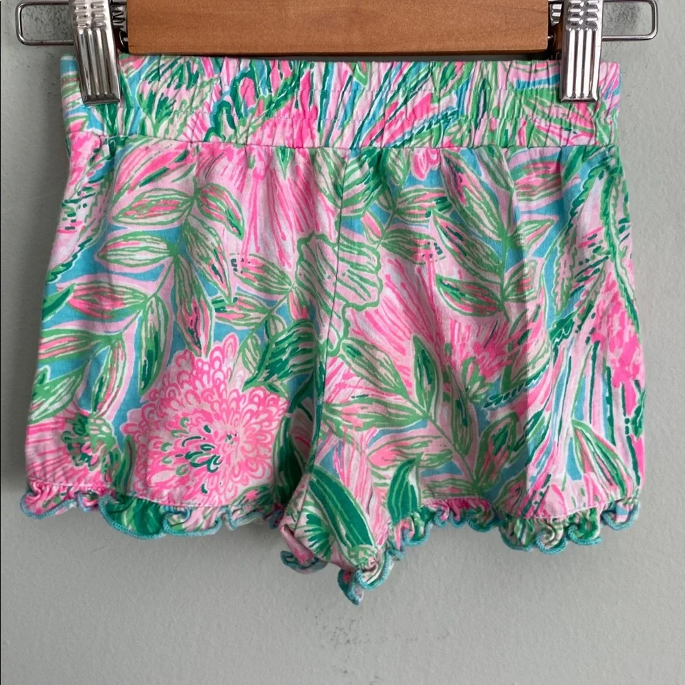 Lilly Pulitzer Girl’s Colorful Tropical Print Shorts Size Small Size 4-5 - Picture 3 of 5